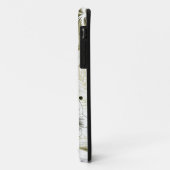 オリーブの熱帯の花と白い離れラン Case-Mate iPhoneケース (裏面/左)