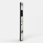 オリーブの熱帯の花と白い離れラン Case-Mate iPhoneケース (裏面/右)