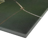 オリーブの背中のユーフォニア、野生動物の鳥の写真 カッティングボード (角)