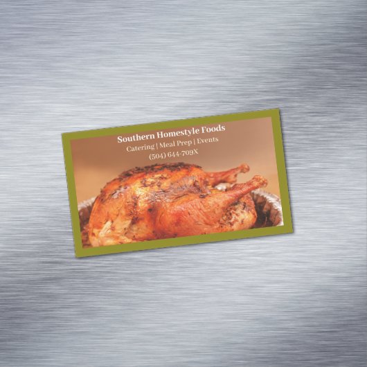 オリーブの自家型調理済み七面鳥の肉調理済み食品 マグネット名刺 (インサイチュ)