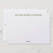 オリーブの花冠を飾ったかわいい鳩の新年 シーズンカード (裏面)