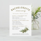 オリーブの花嫁の旅程表 招待状 (スタンド正面)