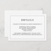 オリーブの葉のモノグラムクレスト詳細カード エンクロージャーカード (正面/裏面)