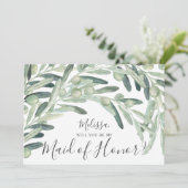 オリーブは私のメイド・オブ・オーナー（花嫁付き添い人） 招待状 (スタンド正面)