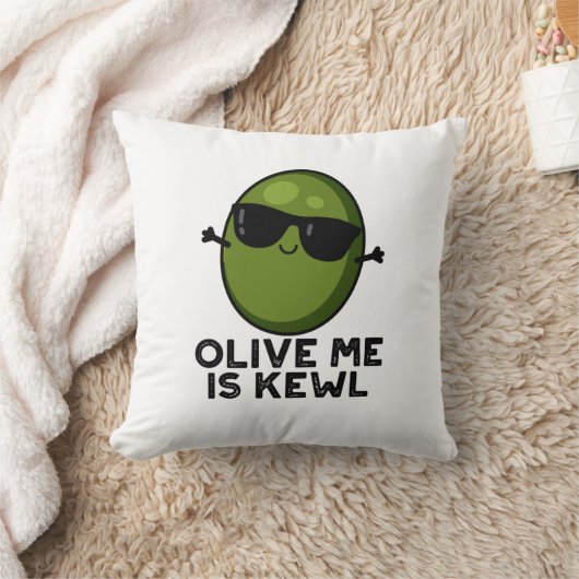 オリーブは私はカウカッコいいルのオリーブ クッション (ブランケット)