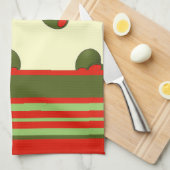 オリーブふきん キッチンタオル (四つ折り)