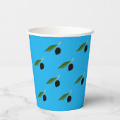 オリーブをテーマにした紙カップ 紙コップ (裏面)