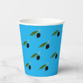 オリーブをテーマにした紙カップ 紙コップ (正面)