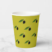 オリーブをテーマにした紙カップ 紙コップ (正面)