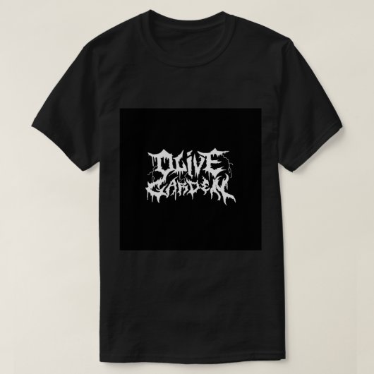 オリーブイタリアンガーデンフード重い金属Afロッカーバ Tシャツ (デザイン正面)