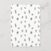 オリーブイタリアン枝トスカン結婚ボホ詳細 エンクロージャーカード (裏面)