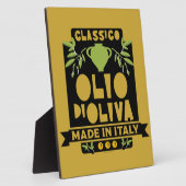 オリーブイタリアン油料理 フォトプラーク (側面)