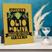 オリーブイタリアン油料理 フォトプラーク (側面)