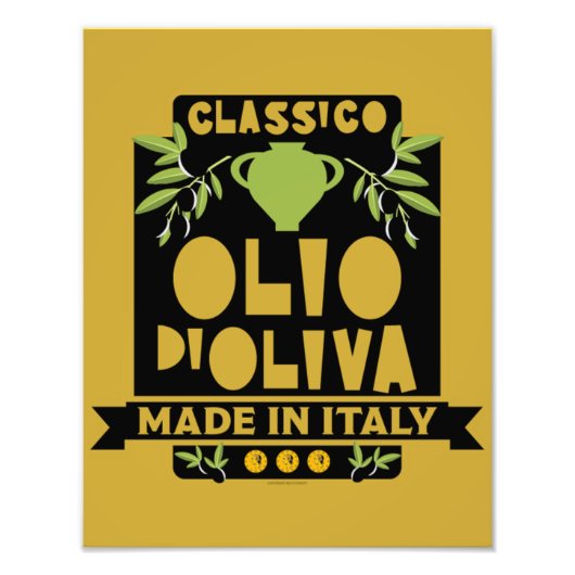 オリーブイタリアン油料理 フォトプリント            (正面)