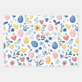 オリーブイースターラッピング紙シートセット – 19"x29" ラッピングペーパーシート (正面)