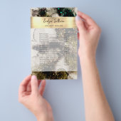 オリーブエメラルドグリーンウォーターのカラープライスリスト チラシ