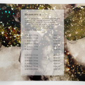 オリーブエメラルドグリーン水彩三折パンフレット 三つ折りカード (内部中)