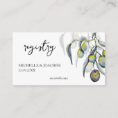 オリーブエレガントウォーター色アートエンクロージャカード エンクロージャーカード (正面)