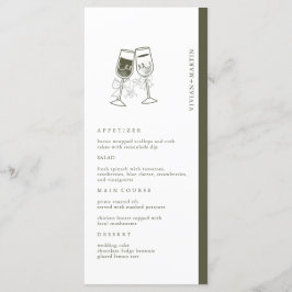 オリーブエレガントウッドグ結婚リーン メニュー