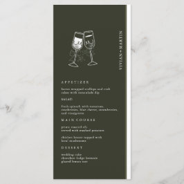 オリーブエレガントウッドグ結婚リーン メニュー