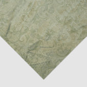 オリーブエレガントグリーンの背景のスクロール 薄葉紙 (詳細)