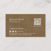 オリーブエレガントグリーンペストリーシェフアーティザンベーカリー 名刺 (裏面)