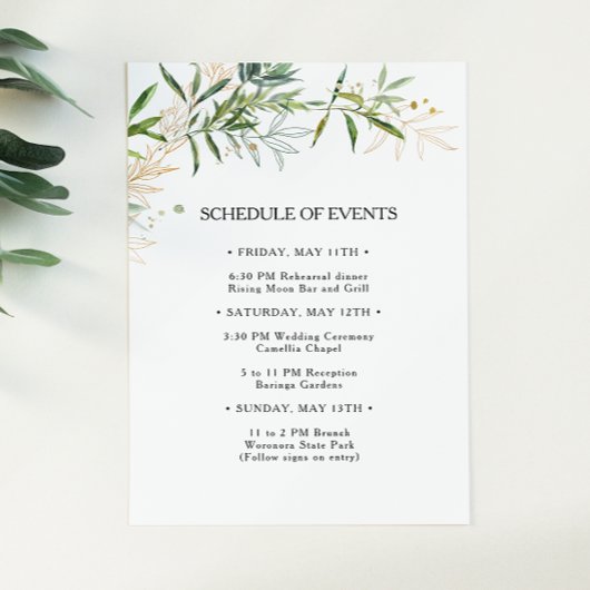 オリーブエレガントグ結婚リーのイベント エンクロージャーカード