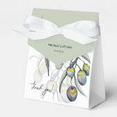 オリーブエレガントブランチウォーターカラーアート フェイバーボックス (正面サイド)