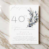 オリーブエレガントブランチ誕生日招待状