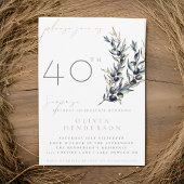 オリーブエレガントブランチ誕生日招待状