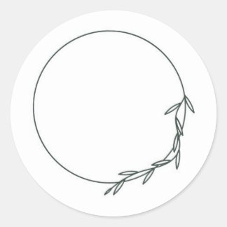 オリーブエレガントブランチ ラウンドシール