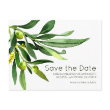 オリーブエレガントボホガーデン日付を保存結婚する
