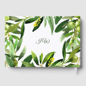 オリーブエレガントボホサマーガーデンブライダルシャワー ゲストブック (裏面)