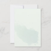 オリーブエレガントリグハートリースブライダルシャワー サンキューカード (裏面)