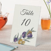 オリーブエレガント結婚テーブル番号 台座サイン (インサイチュ)