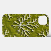 オリーブエンボス加工ブランチiPhoneケーススタイル Case-Mate iPhoneケース (裏面 (横))