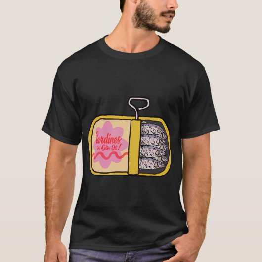 オリーブオイルのイワシ Tシャツ (正面)