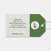 オリーブオイル 手作りバス&ボディラベル | タグ (正面(横))