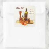 オリーブオイル – 野菜と野菜のオイルボトル スクエアシール (バッグ)