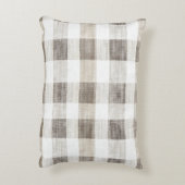 オリーブオーガニックアイボリーウフェイクッドストライプクリスマス アクセントクッション (裏面(縦))