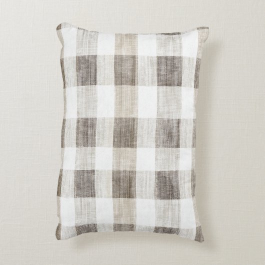 オリーブオーガニックアイボリーウフェイクッドストライプクリスマス アクセントクッション (裏面(縦))