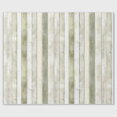 オリーブオーガニックアイボリーウフェイクッドストライプクリスマス ラッピングペーパー (フラット)