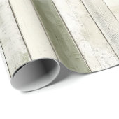 オリーブオーガニックアイボリーウフェイクッドストライプクリスマス ラッピングペーパー (ロールコーナー)