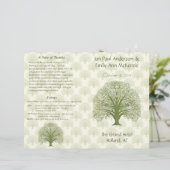 オリーブオークウッドグレインツリー結婚式 プログラム (スタンド正面)