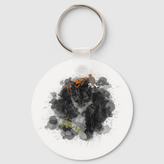 オリーブキーチェーン キーホルダー (正面)