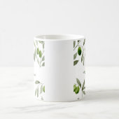 オリーブクラシックとビーガンメッセージ付きセラミックマグカップ コーヒーマグカップ (中央)