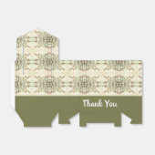 オリーブグリーンとクリーム フェイバーボックス (折り畳みなし)