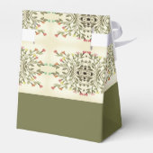 オリーブグリーンとクリーム フェイバーボックス (裏面サイド)