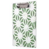 オリーブグリーンと白の幾何学模様 クリップボード (左)