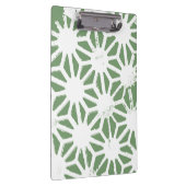 オリーブグリーンと白の幾何学模様 クリップボード (右)